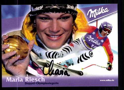 Maria riesch autogrammkarte - riesch,