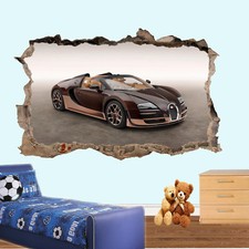 TUNING SPORTWAGEN POSTER WANDAUFKLEBER 3D KUNST AUFKLEBER WANDBILDER ZIMMER BÜRO DEKOR VV7