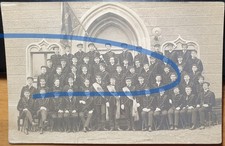 Gruppenbild - Banner mit Sursum Corda ? Foto Karte / Studentika Corda Fratres ?