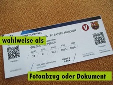 2022/23 --- FC Barcelona - FC Bayern München --- Champions League Ticket / Foto