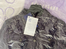 Designer-Lammnappalederjacke m. Perlen, lila,Jacke,Leder,Damen