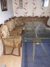 Rustikale Eckbank mit zwei