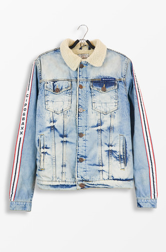 Cipo baxx sherpa jeansjacke - sherpa,