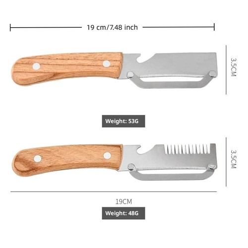 Gezacktes schälmesser - 3-in-1,