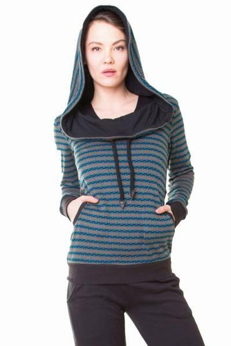 Pullover hoody chapati olive - pullover,