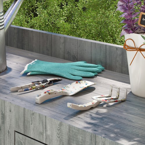 Outsunny gartenwerkzeug set - gartenwerkzeug, 3