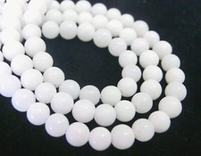 Jade kugeln perlen weiß 4mm - kugeln,