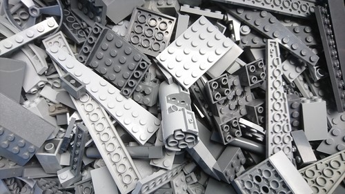 Lego konvolut 500 gramm graue - lego,