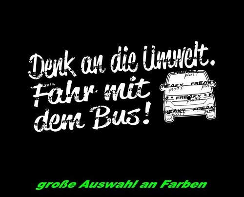 Denk die umwelt fahr bus - denk,