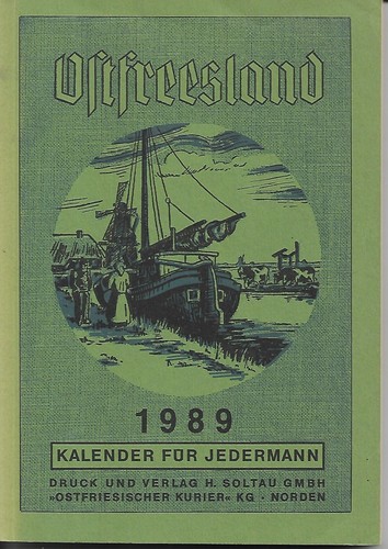 Ostfriesland 1989 kalender - 1989.,