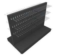 Metallregal Mittelraumgondel Gondelregal Verkaufsregal 145x200 cm HxB Tego Eden