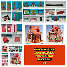 fb10- Playmobil Ersatzteile 3440 3441 Schneiderei - Bäckerei - Fachwerkhäuser