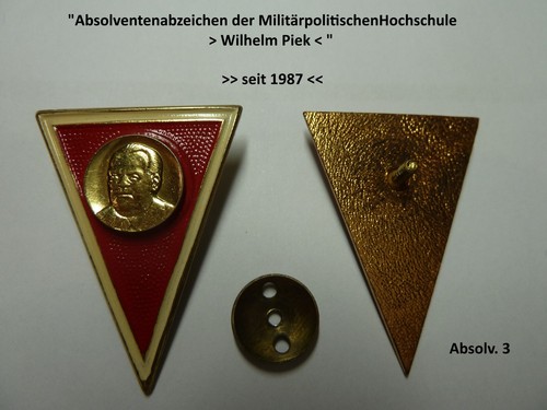 Absolventenabzeichen der - ",