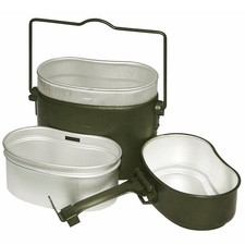 BW Bundeswehr Essgeschirr Kochgeschirr oliv 3-teilig Alu original Armee TL