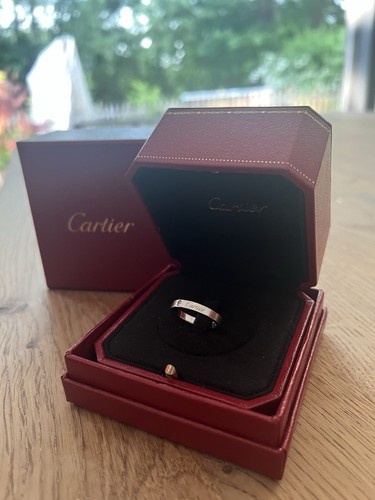 Cartier logo ring 18k - c-logo,
