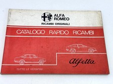Alfa Romeo Alfetta GT GTV Ersatzteilkatalog Handbuch Catalogo Ricambi 1977