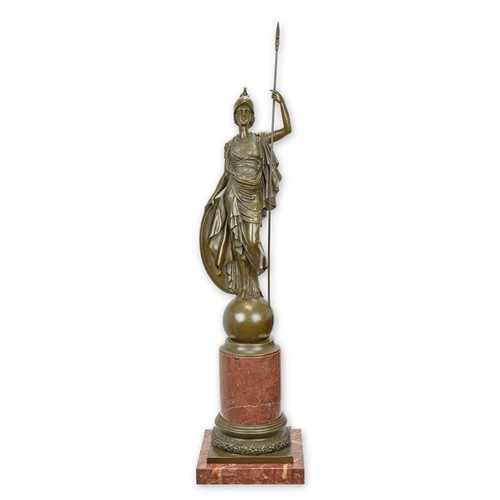 Bronzefigur athena - bronzefigur,