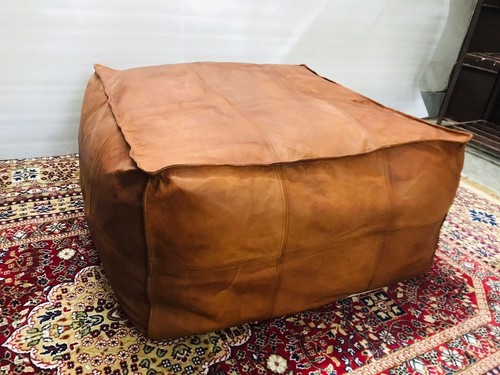 Leder fußhocker pouf - fußhocker,