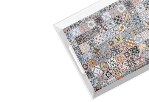 Melamintablett mosaik 50x35cm - melamintablett,