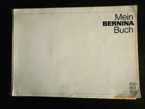 Handbuch bernina nähmaschine - bernina,