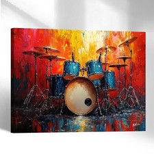 Leinwand Bild Schlagzeug Musik