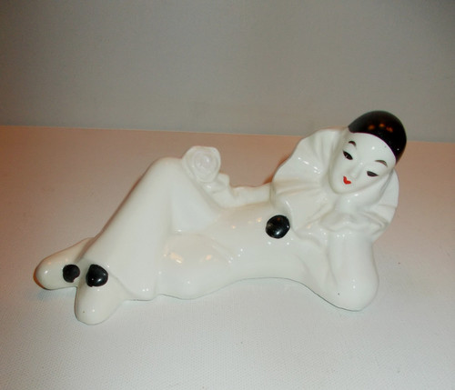Harlekin porzellan figur - porzellan,