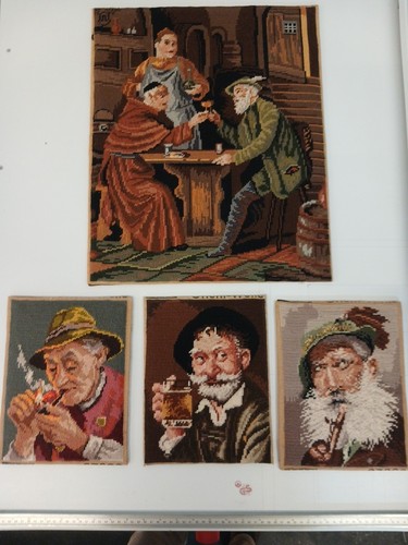 Handgest gobelinbilder 1x - 4,