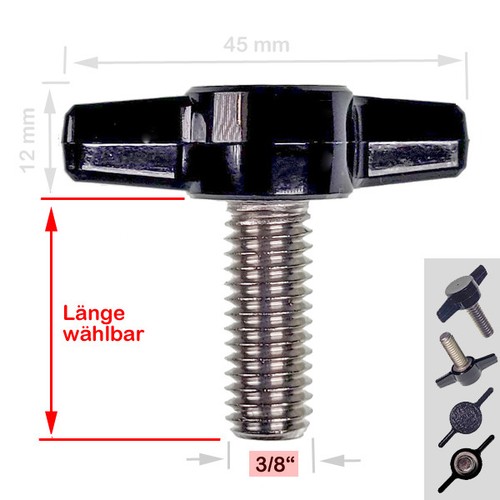 Fotoschraube mit - 3/8"-fotoschraube,