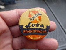 Alte kleine Blechdose - Kaufladen Grösse - Hartwachs Bohnerwachs Loba Zeppelin