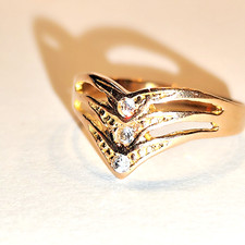 Rotgoldring Gr 60  Gelbgold