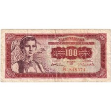 Jugoslawien, 100 Dinara, 1955