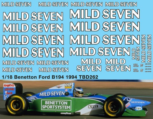 Decals für benetton - 1/18,