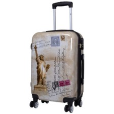 bedruckte Motivkoffer New York Handgepäck Fotokoffer Trolley Koffer 55cm Bowatex