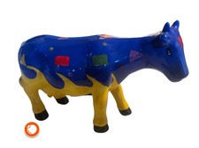 1990er Spardose bunte Milchkuh