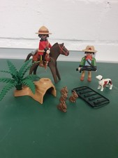 Playmobil Wildlife Mounty Konvolut 3827 3828 Wildhüter