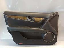 75C* Mercedes W204 C-Klasse Türverkleidung Türpappe Vorne Links Leder Schwarz