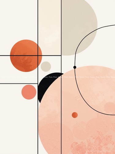Moderner geometrischer - a4,
