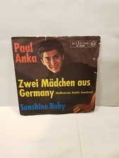 Paul Anka-    "Zwei Mädchen aus Germany  und Sunshine Baby" Single RCA 47-9539