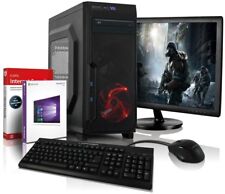 i5 Gaming Komplett PC+ 22" TFT HD 4600 8GB 500GB Computer Windows 10 Rechner