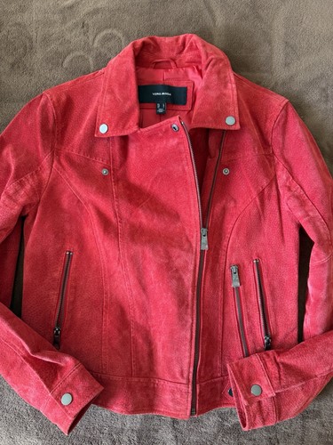 Damen lederjacke rot große - damen, rot,