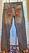 Ed Hardy by Christian Audigier*Vintage Jeans*Gr.32/34*Tigertaschen*nie getragen