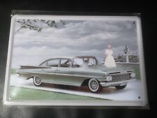 Blechschild Schild 20x30 Chevrolet Bel Air 1959 grün, Bild, Vintage, Retro KP