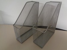 Ikea DRÖNJÖNS Zeitschriftensammler, silber, 301.532.56, 2 Stück