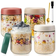 Overnight oats glas 500ml mit - overnight,