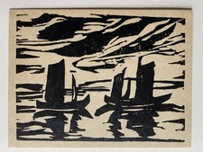 Originalgraphik, Max Pechstein Holzschnitt, Max Pechstein,