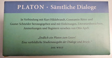 PLATON Sämtliche Dialoge Gesammelte Werke Band 1 bis Band 7 Meiner Philosophie