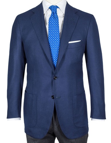 Kiton sakko dunkelblau mit - sakko,