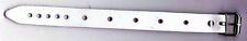 6 Leder-Riemen weiss Leder 2,0 x 24,0 cm lang Kinderwagen Fahrräder Armbänder