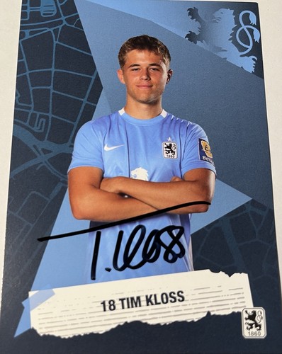 Tim kloss autogrammkarte tsv - tim,