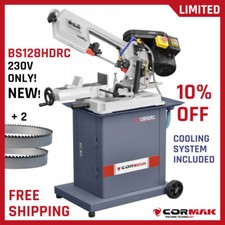 Metallbandsäge BS128HDRC Bandsäge  Kühlsystem 230V + 2 Sägeblatter+ZW580